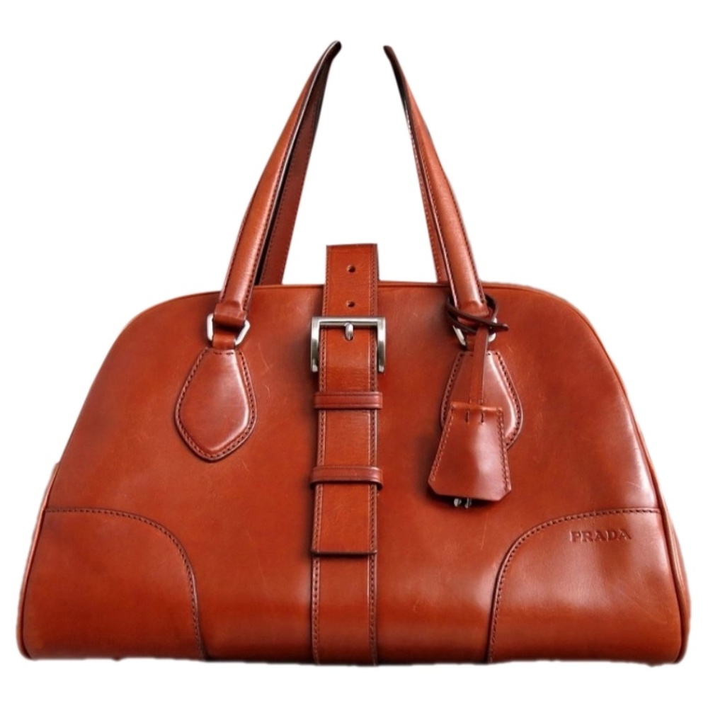 PRADA Leather Boston Bag - Picture 1 of 11